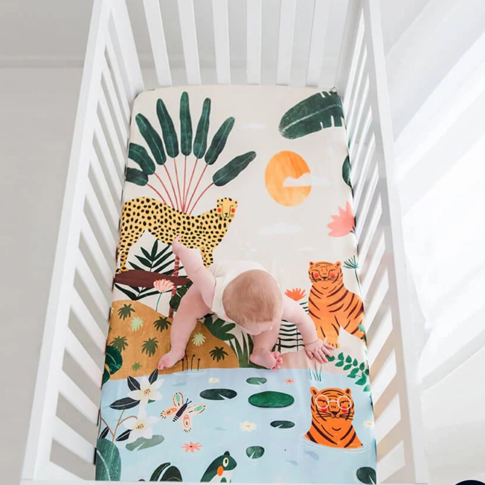 Rookie Human crib sheet - In The Jungle
